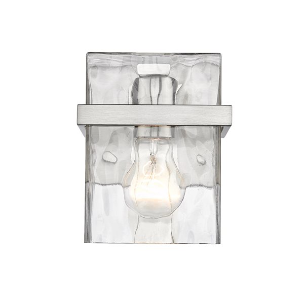 Z-Lite Bennington 5.5-in 1-Light Brushed Nickel Modern/Contemporary Wall Sconce