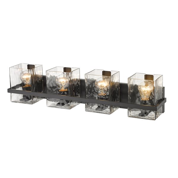 Z-Lite Bennington 4-Light Black Transitional Vanity Light