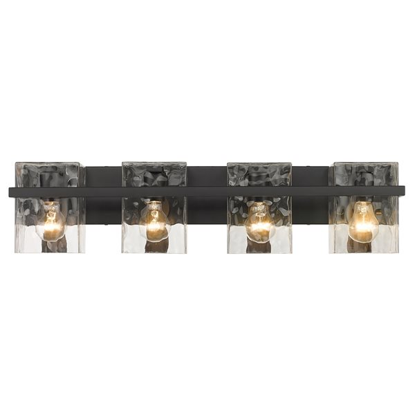 Z-Lite Bennington 4-Light Black Transitional Vanity Light