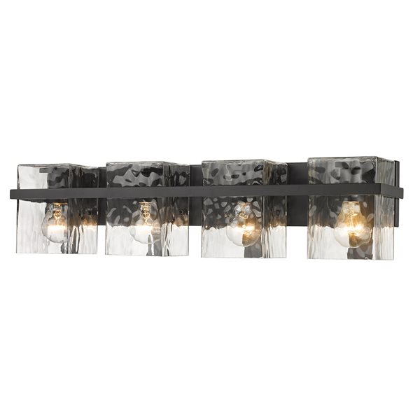 Z-Lite Bennington 4-Light Black Transitional Vanity Light