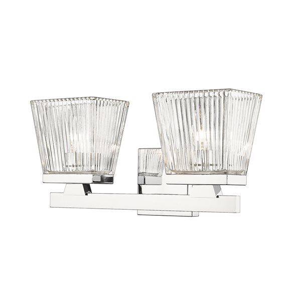 Z-Lite Astor 2-Light Chrome Mid-Century Vanity Light