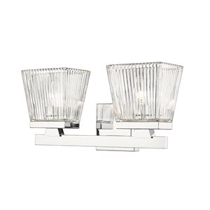 Z-Lite Astor 2-Light Chrome Mid-Century Vanity Light