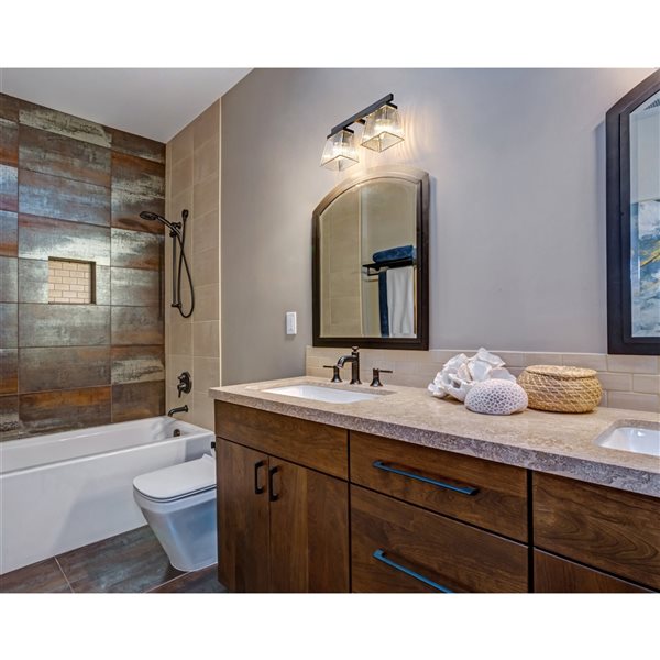 Z-Lite Astor 2-Light Black Mid-Century Vanity Light