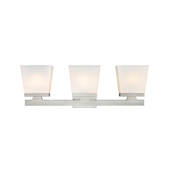 Z-Lite Astor 3-Light Nickel Mid-Century Vanity Light