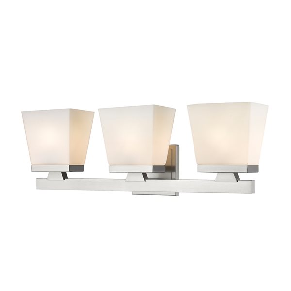 Z-Lite Astor 3-Light Nickel Mid-Century Vanity Light