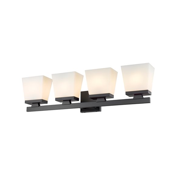 Z-Lite Astor 4-Light Black Mid-Century Vanity Light