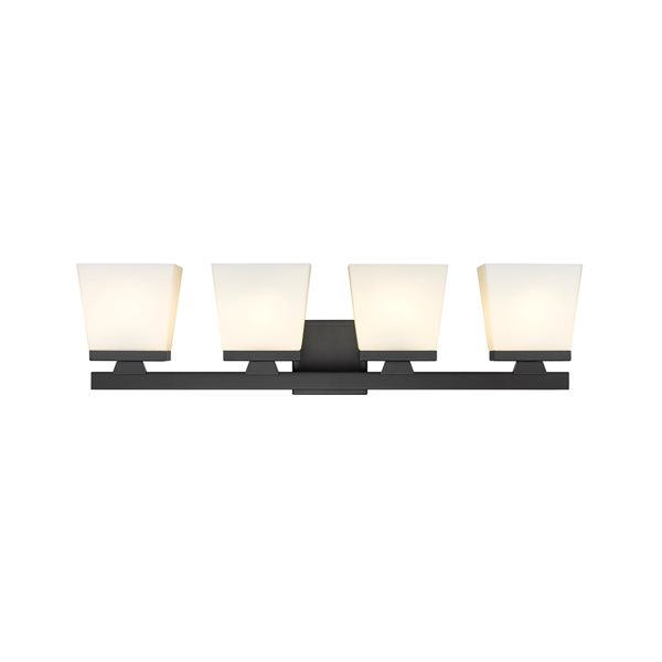 Z-Lite Astor 4-Light Black Mid-Century Vanity Light