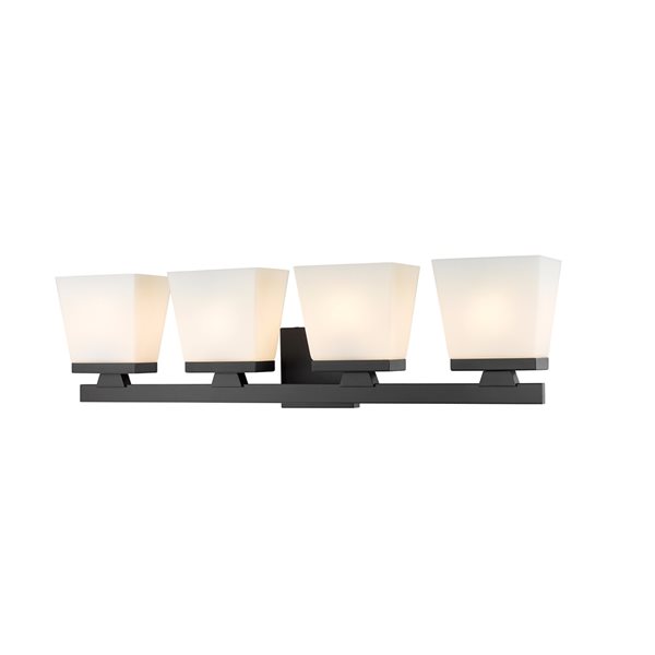 Z-Lite Astor 4-Light Black Mid-Century Vanity Light