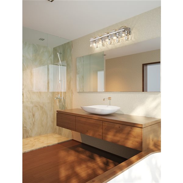 Z-Lite Bennington 5-Light Chrome Transitional Vanity Light