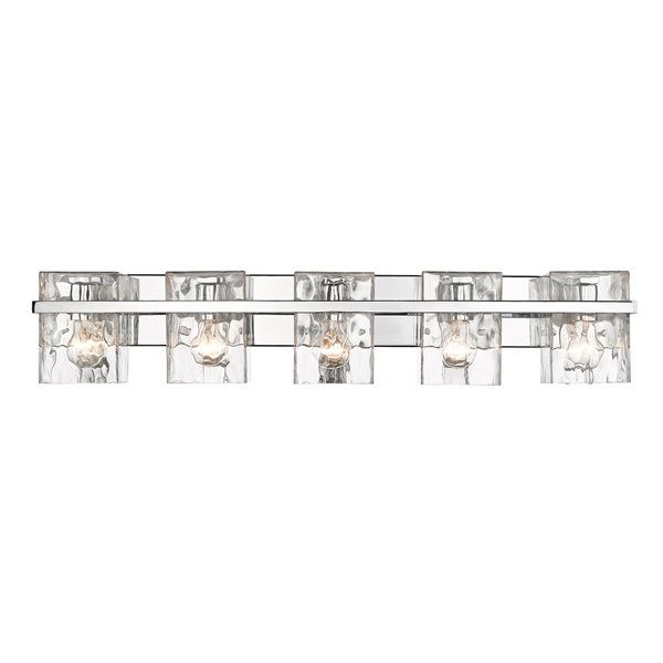 Z-Lite Bennington 5-Light Chrome Transitional Vanity Light