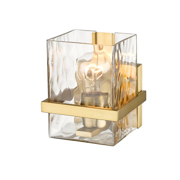 Z-Lite Bennington 5.5-in 1-Light Modern Gold Modern/Contemporary Wall Sconce