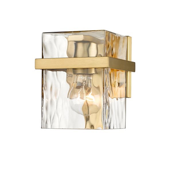 Z-Lite Bennington 5.5-in 1-Light Modern Gold Modern/Contemporary Wall Sconce