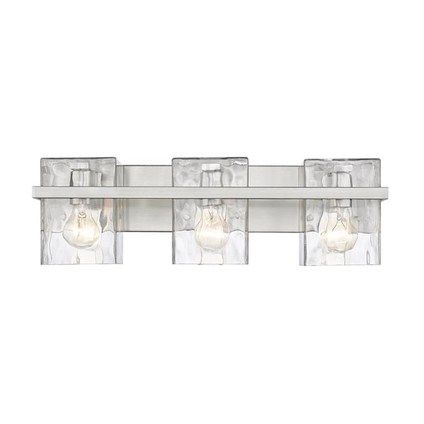 Z-Lite Bennington 3-Light Nickel Transitional Vanity Light