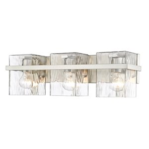 Z-Lite Bennington 3-Light Nickel Transitional Vanity Light