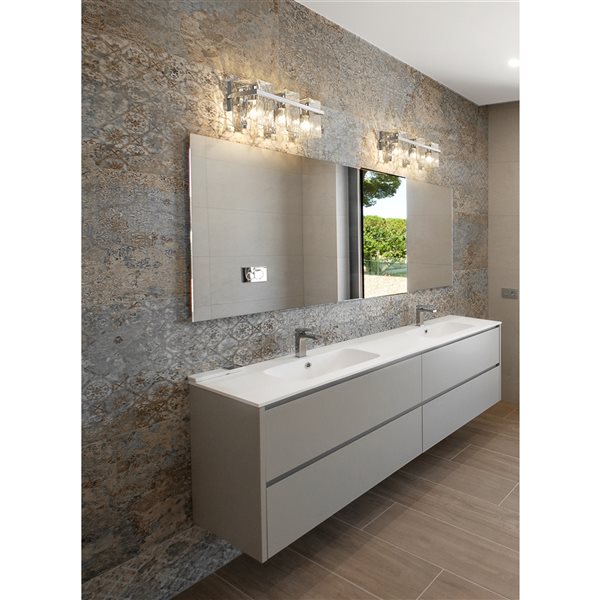 Z-Lite Bennington 3-Light Chrome Transitional Vanity Light