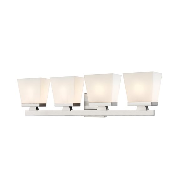 Z-Lite Astor 4-Light Nickel Mid-Century Vanity Light