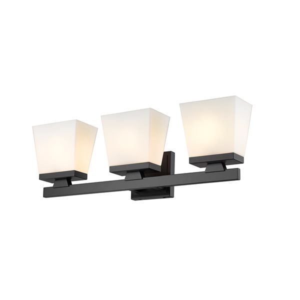 Z-Lite Astor 3-Light Black Mid-Century Vanity Light