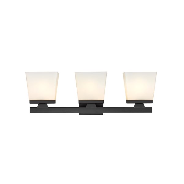 Z-Lite Astor 3-Light Black Mid-Century Vanity Light