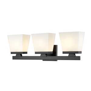 Z-Lite Astor 3-Light Black Mid-Century Vanity Light