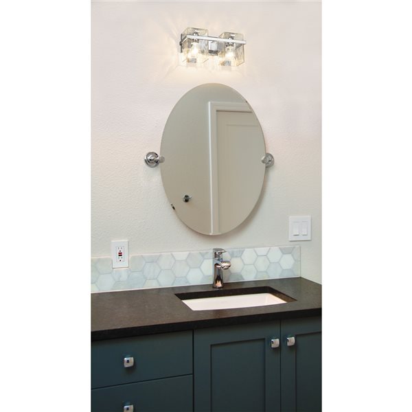 Z-Lite Bennington 2-Light Chrome Transitional Vanity Light