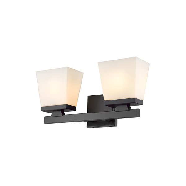 Z-Lite Astor 2-Light Black Mid-Century Vanity Light