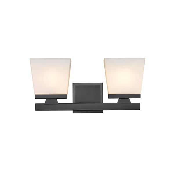 Z-Lite Astor 2-Light Black Mid-Century Vanity Light