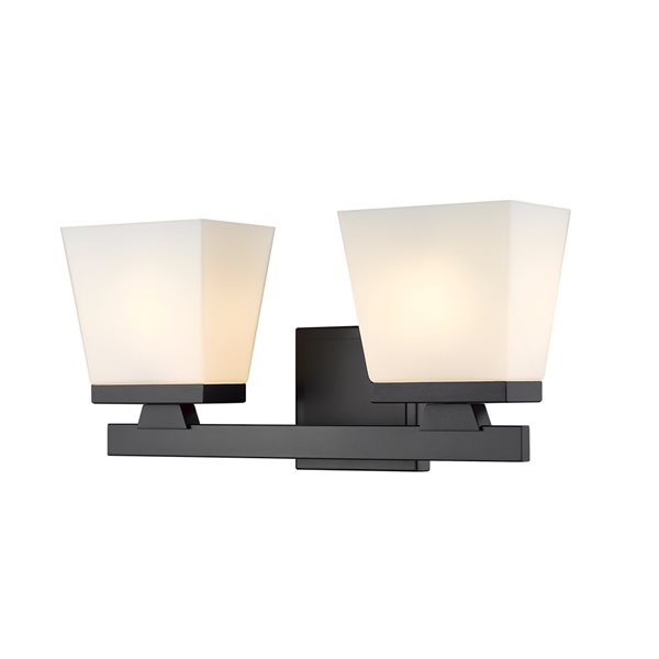 Z-Lite Astor 2-Light Black Mid-Century Vanity Light