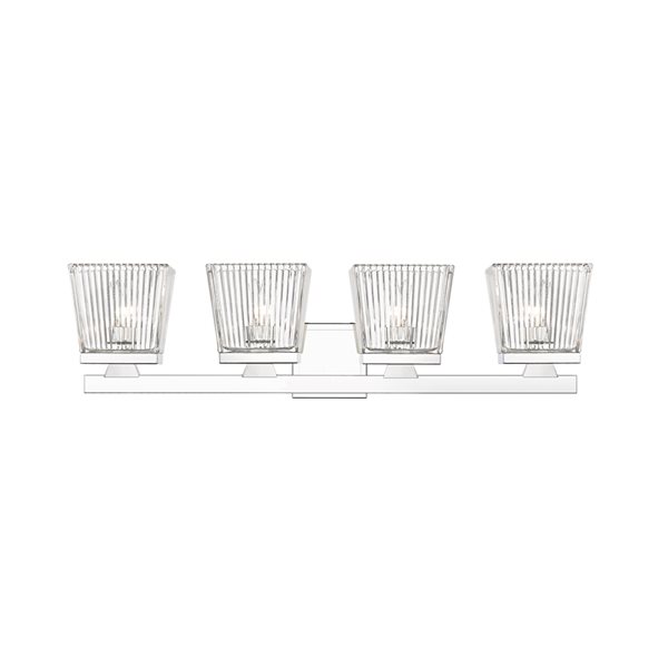 Z-Lite Astor 4-Light Chrome Mid-Century Vanity Light