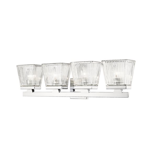 Z-Lite Astor 4-Light Chrome Mid-Century Vanity Light