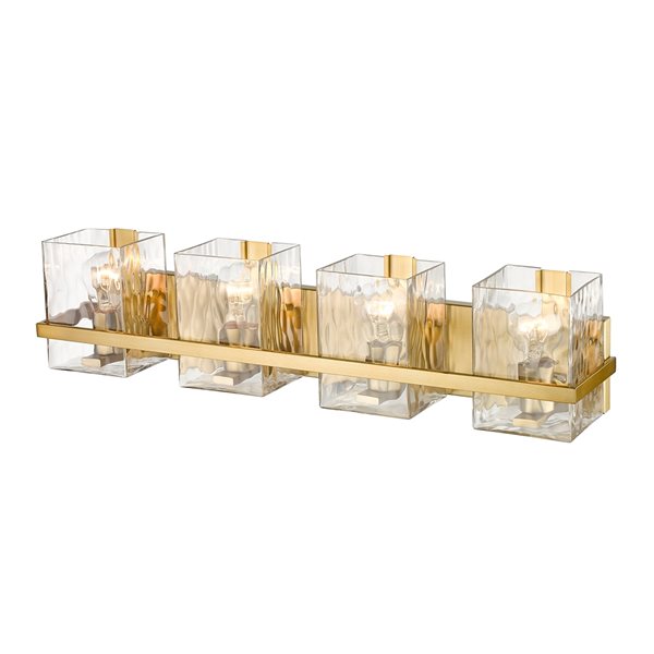 Z-Lite Bennington 4-Light Gold Transitional Vanity Light