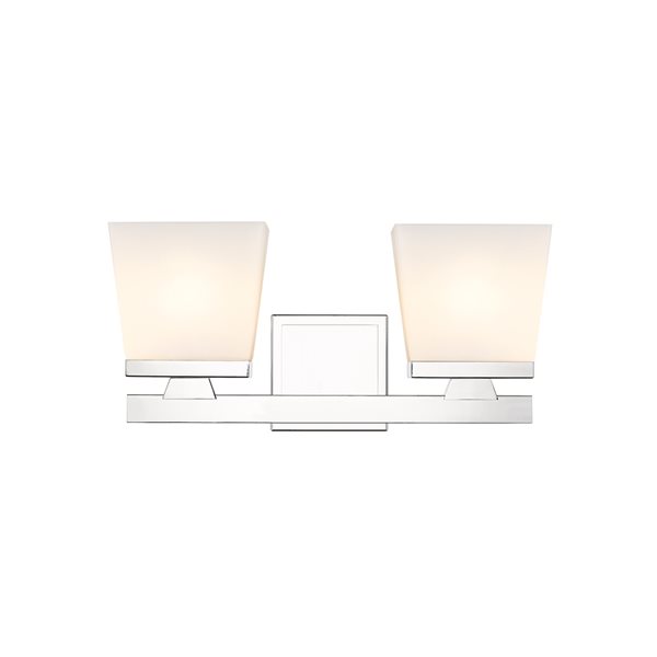 Z-Lite Astor 2-Light Chrome Mid-Century Vanity Light