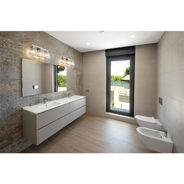 Z-Lite Astor 3-Light Chrome Mid-Century Vanity Light