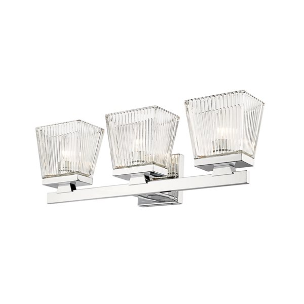 Z-Lite Astor 3-Light Chrome Mid-Century Vanity Light