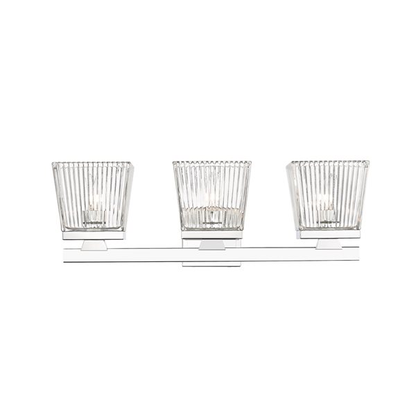 Z-Lite Astor 3-Light Chrome Mid-Century Vanity Light