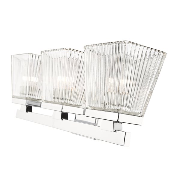 Z-Lite Astor 3-Light Chrome Mid-Century Vanity Light