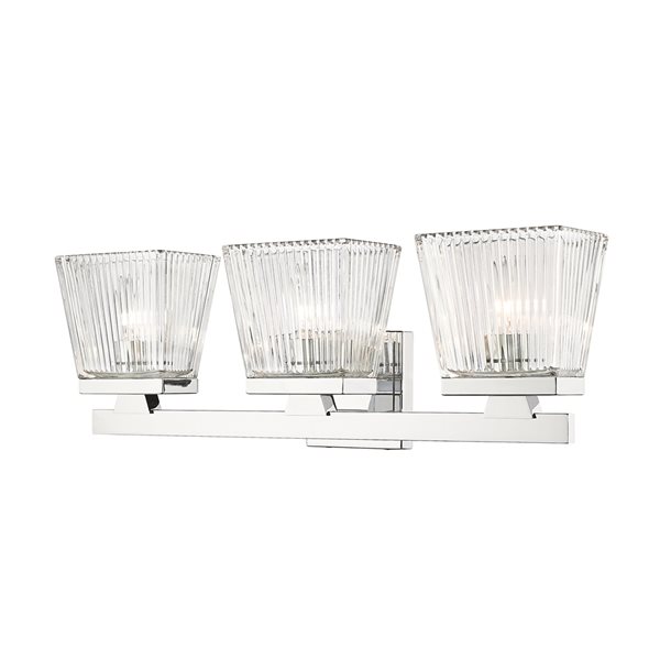 Z-Lite Astor 3-Light Chrome Mid-Century Vanity Light