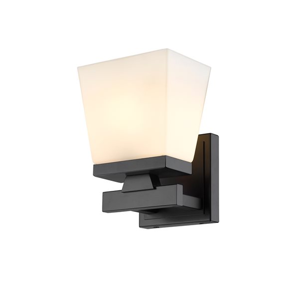 Z-Lite Astor 5.75-in 1-Light Matte Black Traditional Wall Sconce