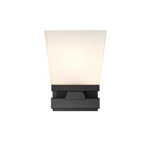 Z-Lite Astor 5.75-in 1-Light Matte Black Traditional Wall Sconce