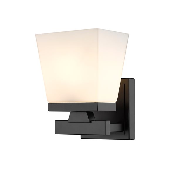 Z-Lite Astor 5.75-in 1-Light Matte Black Traditional Wall Sconce