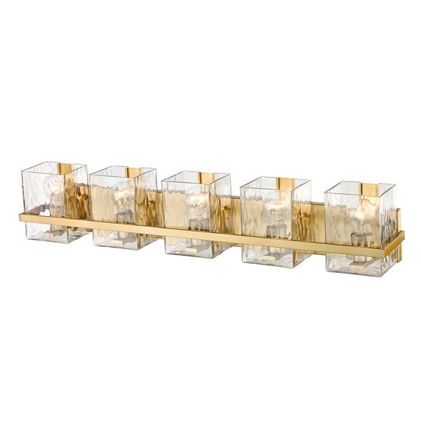 Z-Lite Bennington 5-Light Gold Transitional Vanity Light