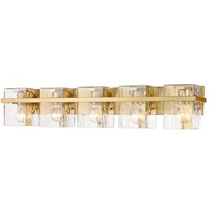 Z-Lite Bennington 5-Light Gold Transitional Vanity Light