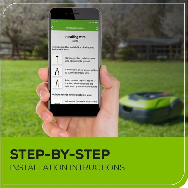 Greenworks  24 V 8.7-in Robotic Lawn Mower (1/4 Acre to 1/2 Acre)