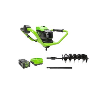 Greenworks  80 V 7/8-in Auger Powerhead with Battery and Charger