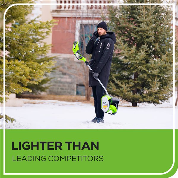 Greenworks 40 V 12-in Cordless Electric Snow Shovel with Battery