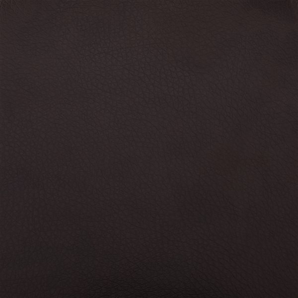 Linon Home Decor Keeling Storage Ottoman Brown Faux Leather 16-in
