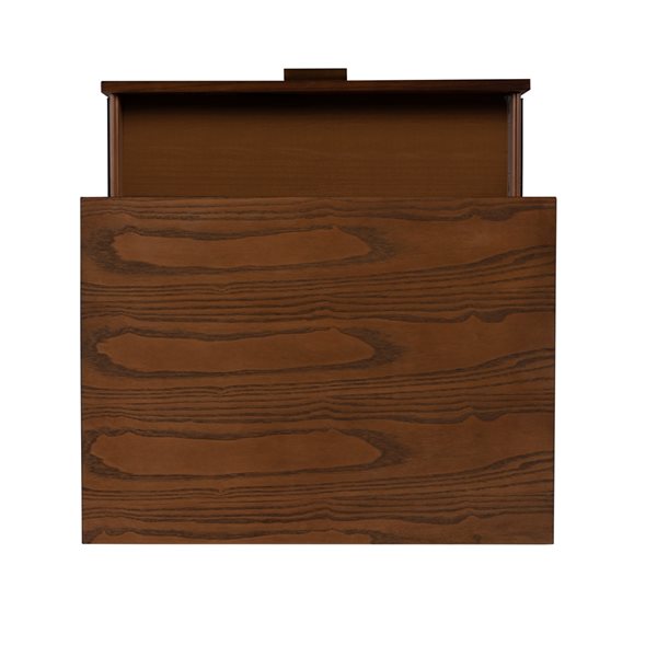 Linon Home Decor Banbury Nightstand 1-Drawer Walnut 27-in
