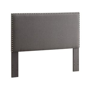 Linon Home Decor Conifer Upholstered Headboard Charcoal Full/Queen