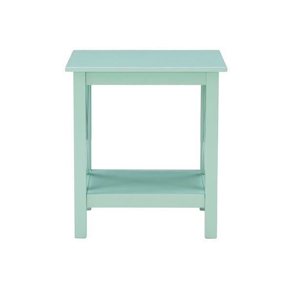 Linon Home Decor Dorset End Table Mint Green  22-in x 20-in