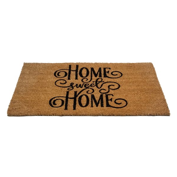 Northlight Natural Coir Rectangular inHome Sweet Homein Doormat 18in