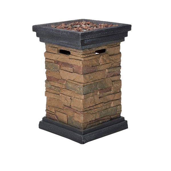 Northlight Classic Stone Outdoor Table Top Gas Fire Pit 40 000 BTU 29